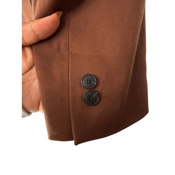 Zara Blazer Mens Brown Preppy Academia Career Office Work Moody Rustic Size 38 - Picture 6 of 13